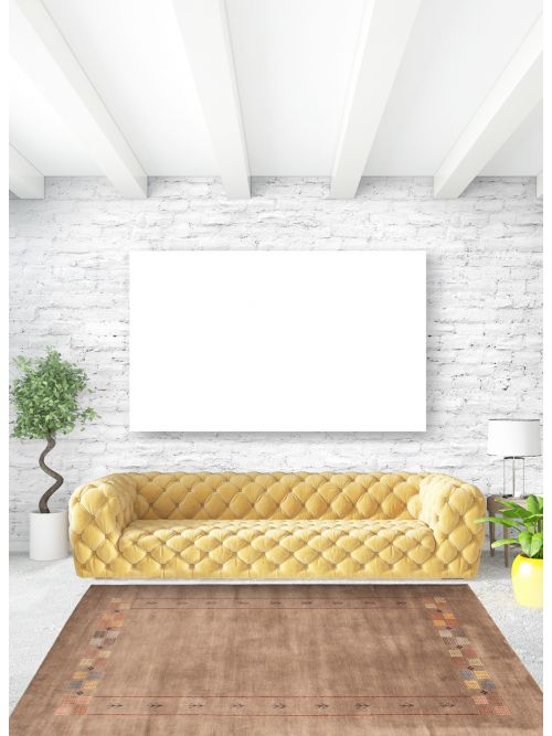 Indo Gabbeh 5'1" x 7'10" Hand Loomed Wool Rug 
