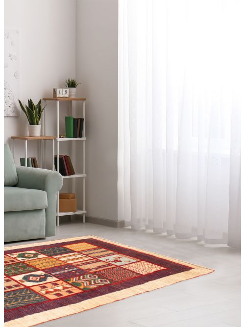 Persian Style Kashkuli Gabbeh 3'1" x 5'2" Hand-knotted Wool Rug 