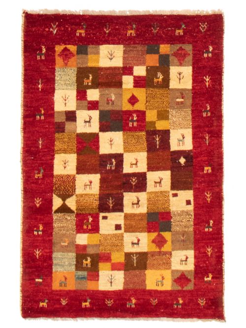 Persian Style Kashkuli Gabbeh 3'3" x 5'0" Hand-knotted Wool Rug 