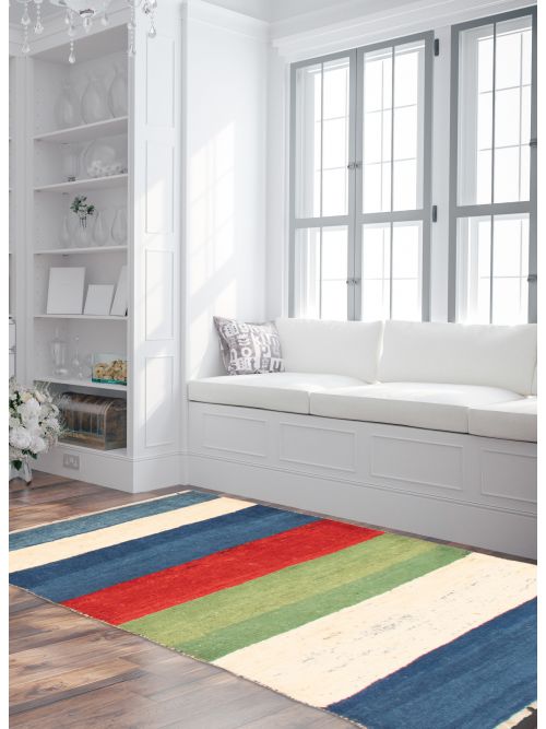 Persian Style Kashkuli Gabbeh 3'5" x 6'10" Hand-knotted Wool Rug 
