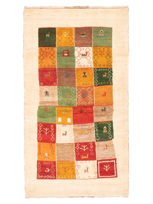 Persian Style Kashkuli Gabbeh 3'10" x 6'9" Hand-knotted Wool Rug 