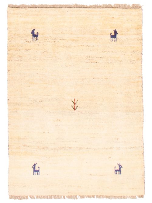 Persian Style Kashkuli Gabbeh 3'4" x 4'8" Hand-knotted Wool Rug 