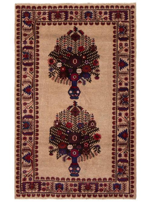 Afghan Rizbaft 3'0" x 4'10" Hand-knotted Wool Rug 