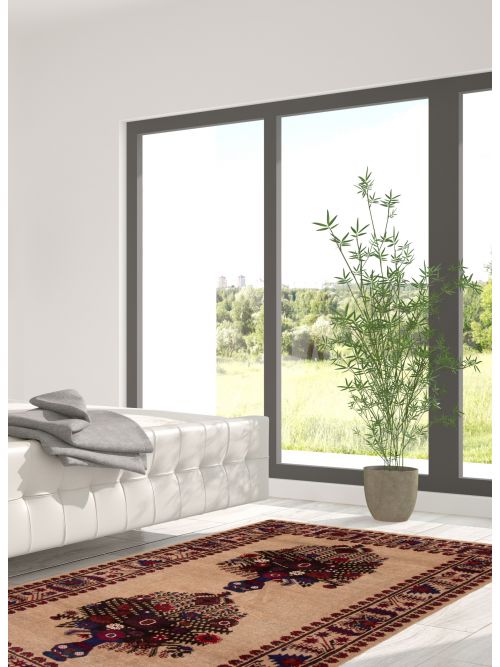 Afghan Rizbaft 3'0" x 4'10" Hand-knotted Wool Rug 