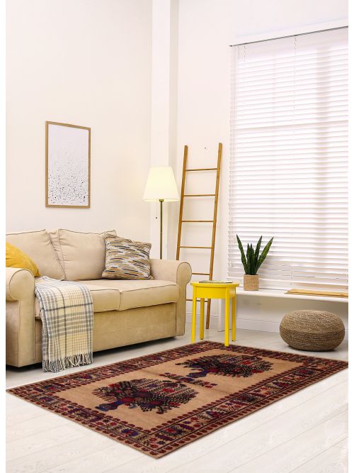 Afghan Rizbaft 3'0" x 4'6" Hand-knotted Wool Rug 