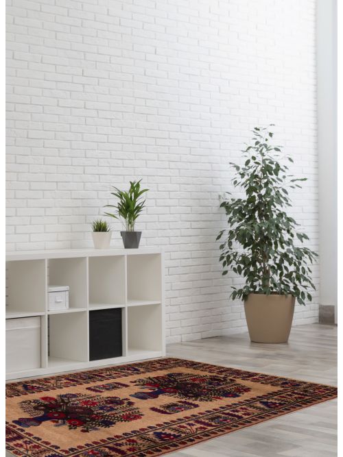 Afghan Rizbaft 2'11" x 4'6" Hand-knotted Wool Rug 