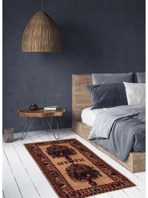 Afghan Rizbaft 2'11" x 4'10" Hand-knotted Wool Rug 