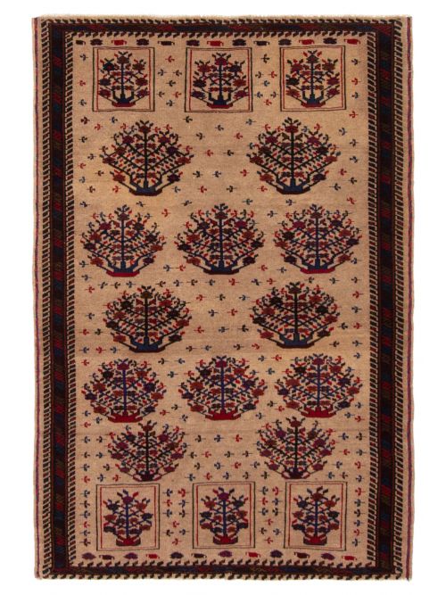 Afghan Rizbaft 3'0" x 4'7" Hand-knotted Wool Rug 