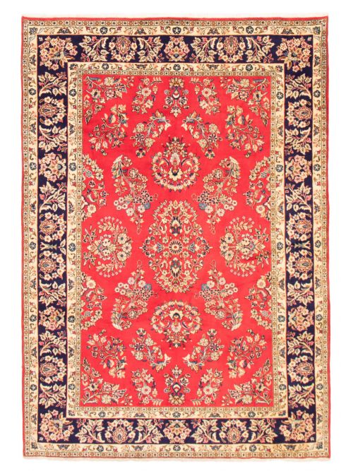 Persian Style 6'7" x 9'3" Hand-knotted Wool Rug 