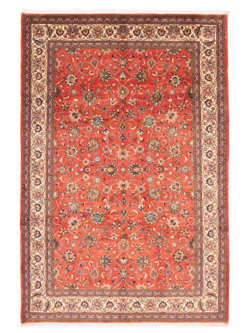 Persian Style 6'6" x 10'0" Hand-knotted Wool Rug 