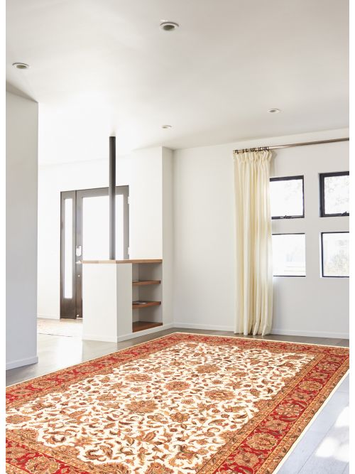 Indian Finest Agra Jaipur 12'1" x 17'10" Hand-knotted Wool Rug 