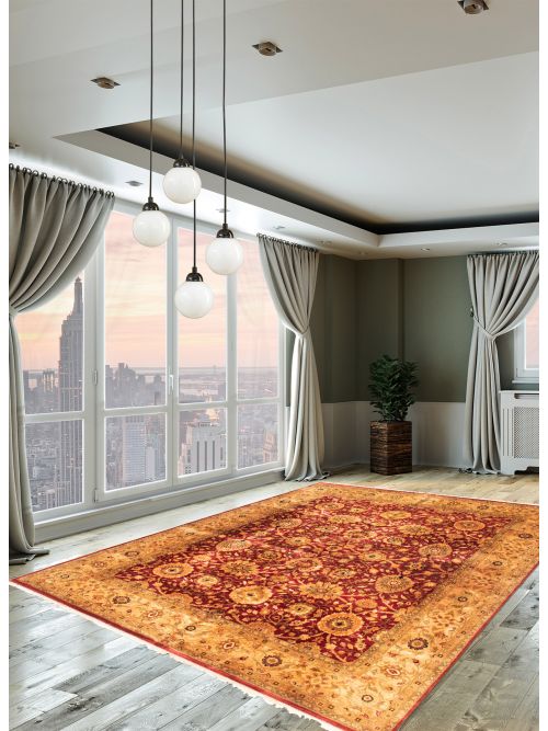 Indian Finest Agra Jaipur 12'1" x 15'1" Hand-knotted Wool Rug 