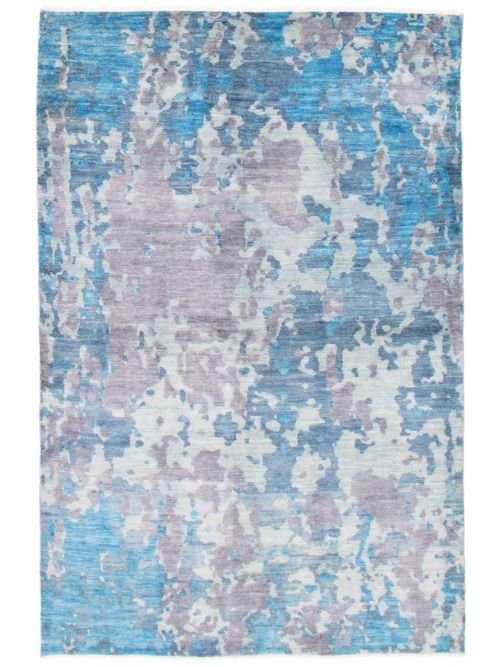 Indian Mystique 5'9" x 9'0" Hand-knotted Wool Rug 