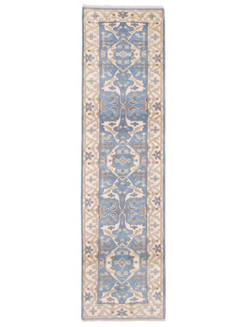 Indian Royal Oushak 2'7" x 10'0" Hand-knotted Wool Rug 