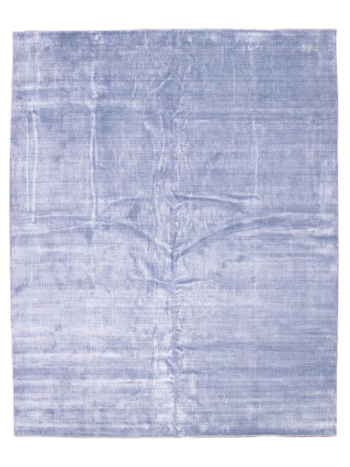 Indian Silk Shadow 12'3" x 15'1" Hand Loomed Viscose, Wool Rug 