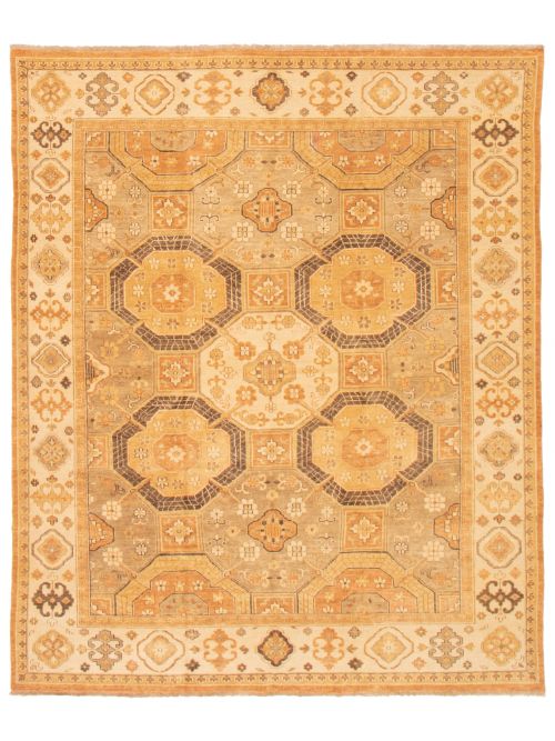 Turkish Anatolian Authentic 8'4" x 9'8" Hand-knotted Wool Rug 