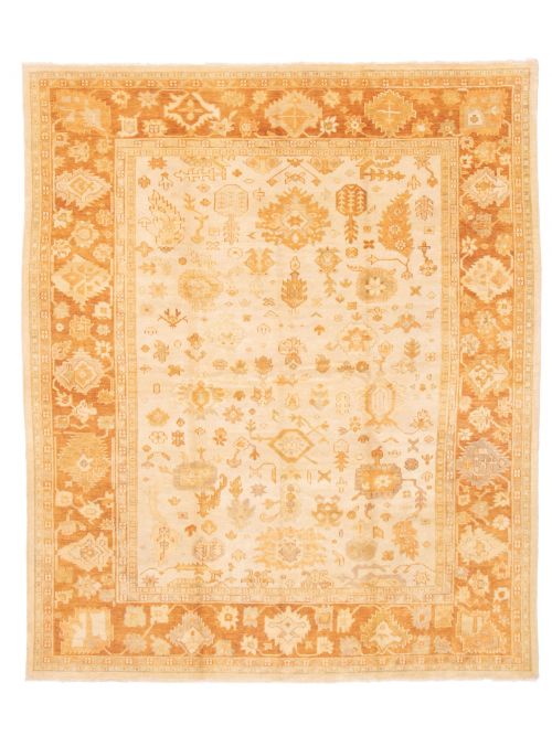 Turkish Anatolian Authentic 8'0" x 9'10" Hand-knotted Wool Rug 