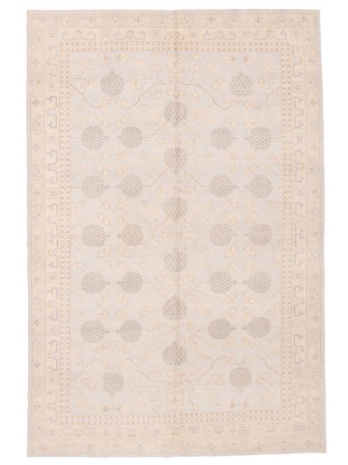 Turkish Anatolian Authentic 6'0" x 9'0" Hand-knotted Wool Rug 