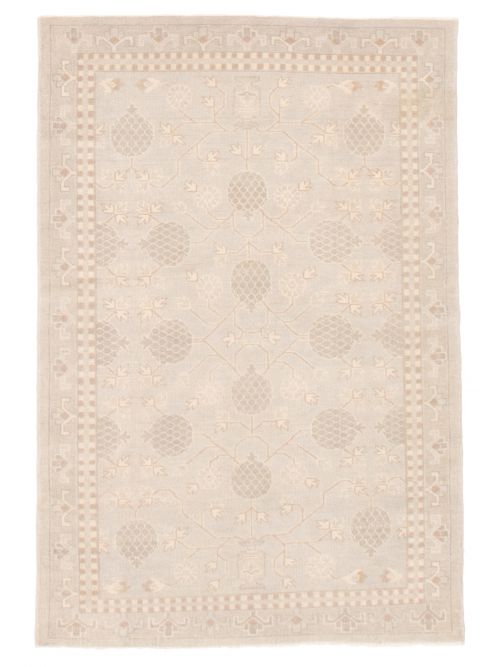 Turkish Anatolian Authentic 4'0" x 6'0" Hand-knotted Wool Rug 