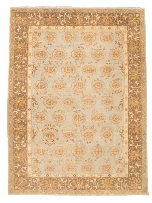 Turkish Anatolian Authentic 9'0" x 12'2" Hand-knotted Wool Rug 