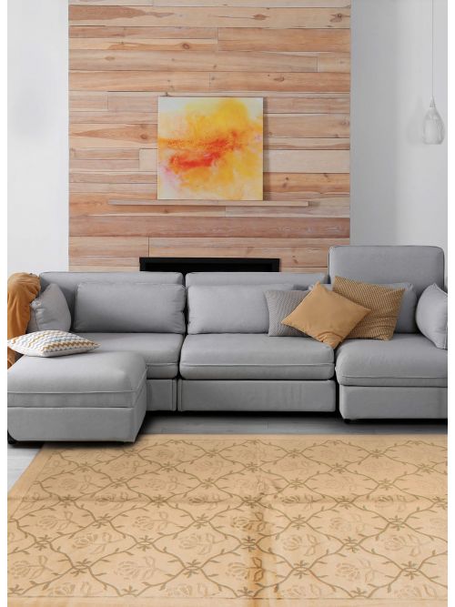 Nepal Aurora 5'6" x 8'0" Hand-knotted Wool Rug 