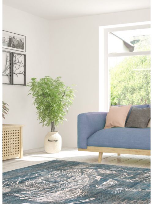Turkish Color Transition 9'8" x 12'8" Hand-knotted Wool Rug 
