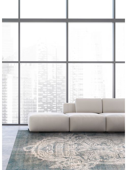 Turkish Color Transition 9'7" x 12'5" Hand-knotted Wool Rug 