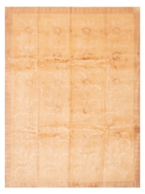 Nepal Silk Touch 8'6" x 11'6" Hand-knotted Silk, Wool Rug 