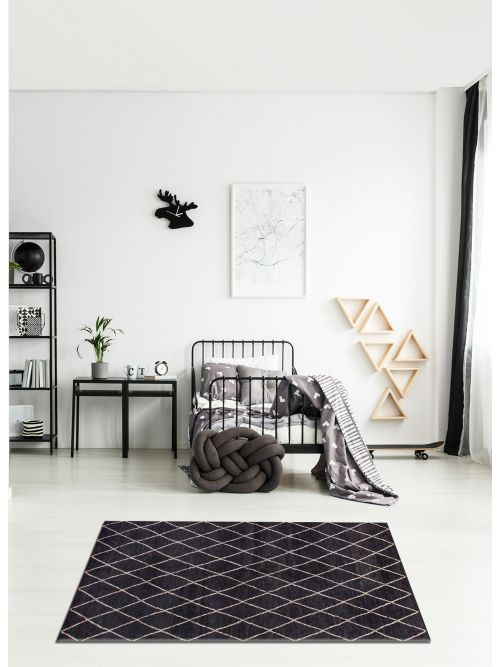 Tapis arlequin 5'1" x 8'1" en laine