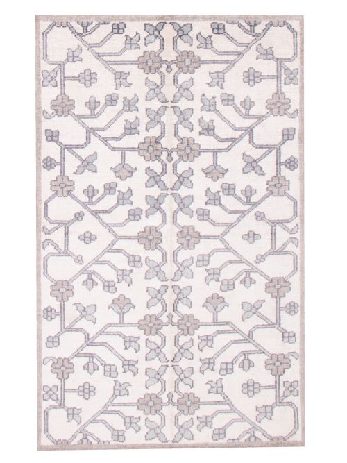 Indian La Seda 4'11" x 8'0" Hand-knotted Silk Rug 