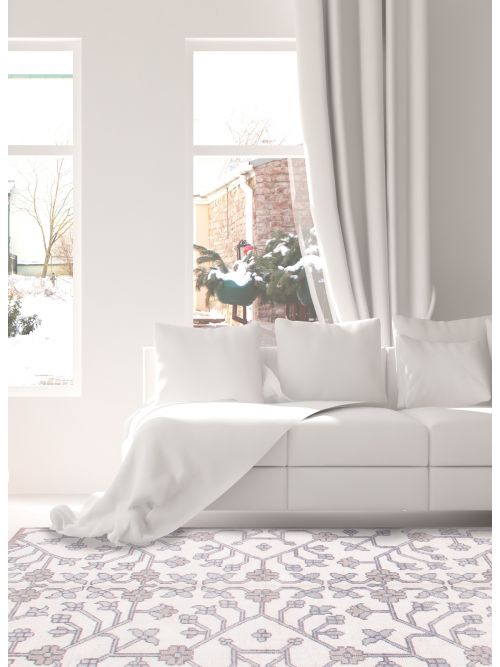 Indian La Seda 4'11" x 8'0" Hand-knotted Silk Rug 