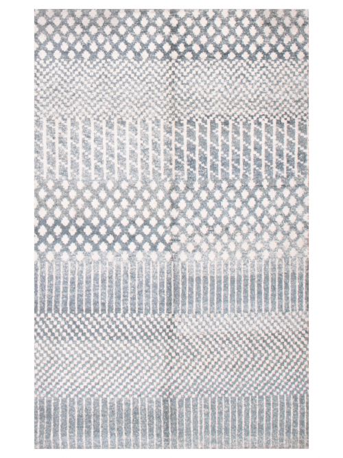 Indian La Seda 5'0" x 8'0" Hand-knotted Silk Rug 