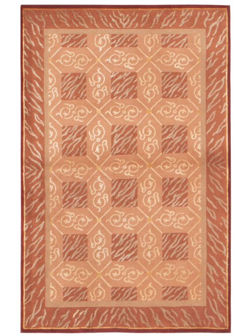 Nepal Silk Touch 3'9" x 5'9" Hand-knotted Silk, Wool Rug 