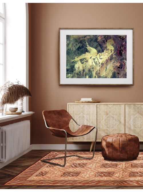 Nepal Silk Touch 3'9" x 5'9" Hand-knotted Silk, Wool Rug 