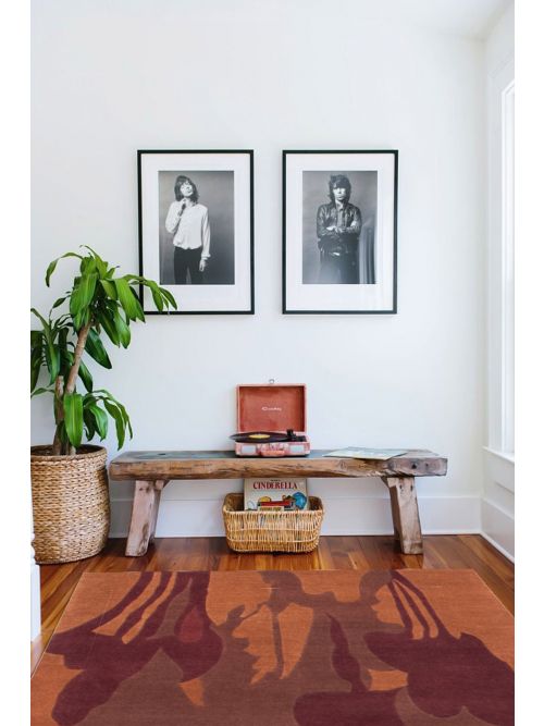 Nepal Aurora 3'9" x 5'9" Hand-knotted Wool Rug 