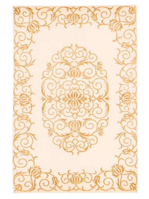 Nepal Silk Touch 3'9" x 5'9" Hand-knotted Silk, Wool Rug 