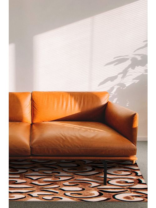 Nepal Aurora 3'9" x 5'9" Hand-knotted Viscose, Wool Rug 
