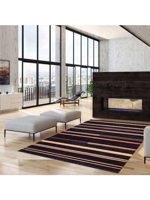 Nepal Aurora 3'9" x 5'9" Hand-knotted Wool Rug 