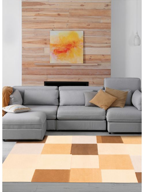 Nepal Aurora 3'9" x 5'9" Hand-knotted Wool Rug 