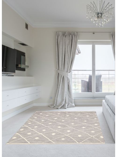 Turkish Ankara FW 5'1" x 7'5" Flat-Weave Wool Kilim 