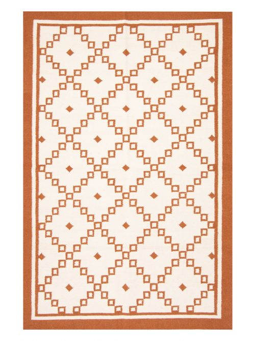 Turkish Ankara FW 5'2" x 7'10" Flat-Weave Wool Kilim 