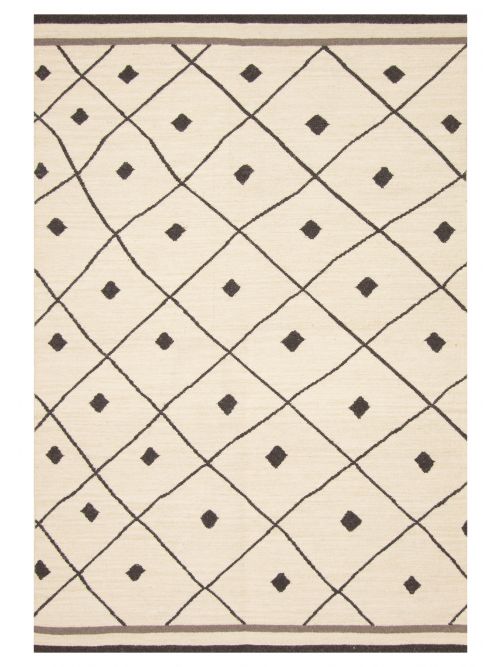 Turkish Ankara FW 5'1" x 7'5" Flat-Weave Wool Kilim 