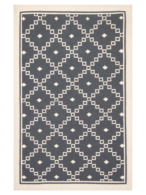 Turkish Ankara FW 5'2" x 8'1" Flat-Weave Wool Kilim 