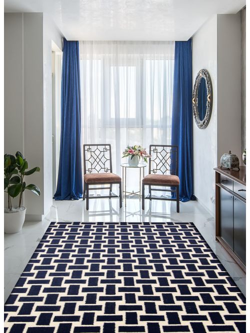 Turkish Ankara FW 5'1" x 8'1" Flat-Weave Wool Kilim 