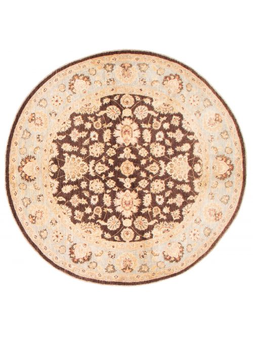 Pakistani Peshawar Oushak 7'0" x 7'0" Hand-knotted Wool Rug 