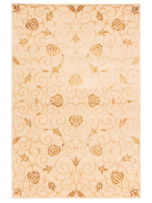 Nepal Silk Touch 3'9" x 5'9" Hand-knotted Silk, Wool Rug 