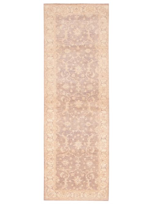 Pakistani Peshawar Oushak 3'11" x 12'4" Hand-knotted Wool Rug 