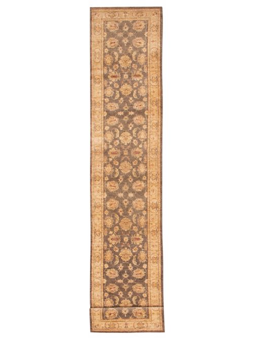 Pakistani Peshawar Oushak 2'7" x 14'3" Hand-knotted Wool Rug 