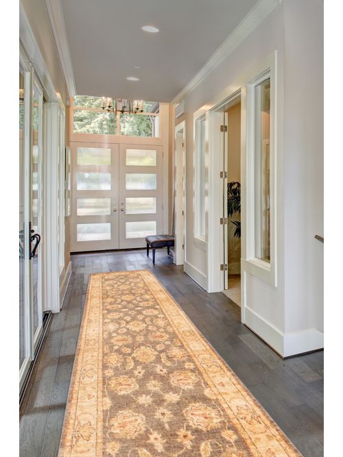 Pakistani Peshawar Oushak 2'7" x 14'3" Hand-knotted Wool Rug 