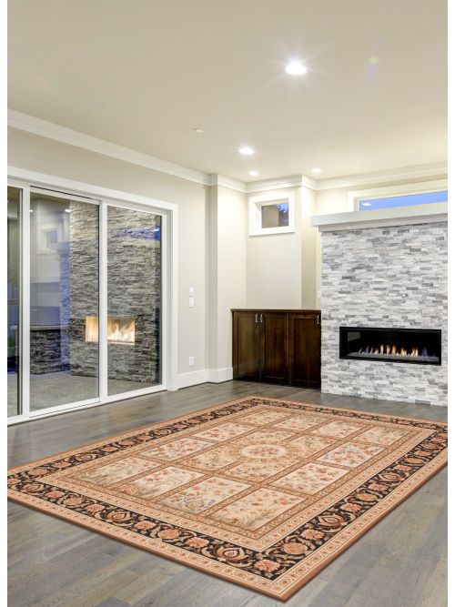 Chinese Dynasty 8'7" x 11'10" Flat-Weave Wool Tapestry Kilim 